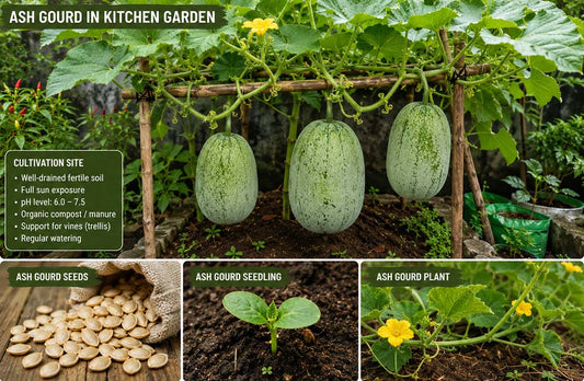 Cultivation of Ash Gourd in Home Garden is Easy: Buy Seeds Now