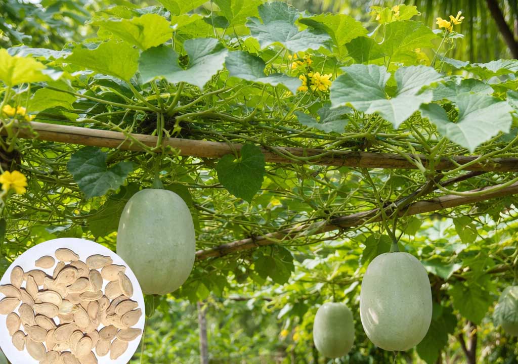 Naadan Kunbalanga (Native Ash gourd) Seeds for Back Yard Cultivation – Buy Seeds Online